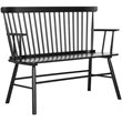Safavieh Addison Spindle Settee in Black