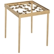 Safavieh Rosalie Butterfly Accent End Table in Gold and Clear
