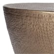 Safavieh Myrtis Round Metal Accent Coffee Table in Brass