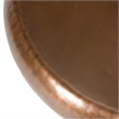 Safavieh Patience Round Metal Accent Coffee Table in Copper