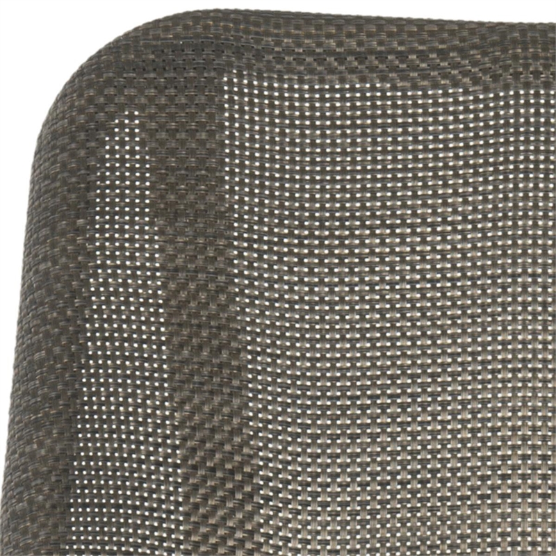 Safavieh Deltana PE Wicker and Aluminum Bar Stool in Brown