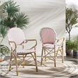 Safavieh Hooper Indoor-Outdoor Stacking Armchair in Red/White