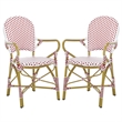 Safavieh Hooper Indoor-Outdoor Stacking Armchair in Red/White