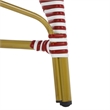 Safavieh Hooper Indoor-Outdoor Stacking Armchair in Red/White