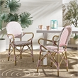 Safavieh Hooper Indoor-Outdoor Stacking Armchair in Red/White