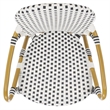 Safavieh Hooper Indoor-Outdoor Stacking Armchair in Black/White