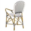 Safavieh Hooper Indoor-Outdoor Stacking Armchair in Black/White