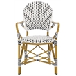 Safavieh Hooper Indoor-Outdoor Stacking Armchair in Black/White