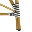 Safavieh Hooper Indoor-Outdoor Stacking Armchair in Black/White