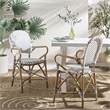 Safavieh Hooper Indoor-Outdoor Stacking Armchair in Black/White