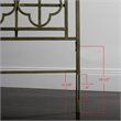 Safavieh Silva King Metal Headboard in Antique Iron