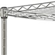 Safavieh Damaris 4 Shelf Corner Steel Rack in Chrome
