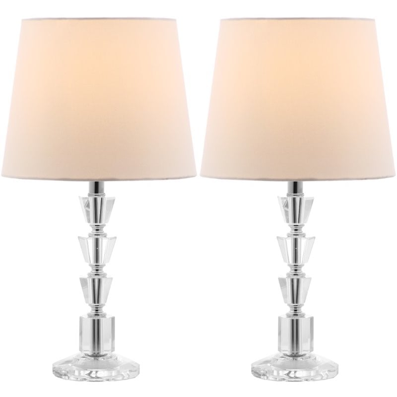 Safavieh Harlow Crystal Orb Table Lamp in Off White (Set of 2)