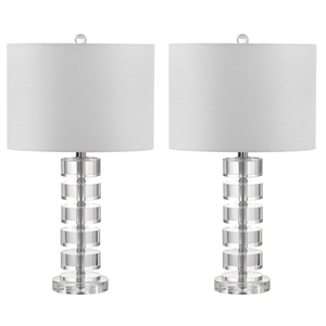 Safavieh Frances Crystal Table Lamp in Off White (Set of 2)