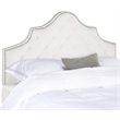 Safavieh Arebelle Nailhead Tufted Queen Arched Headboard in White