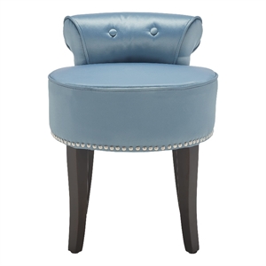 Safavieh Georgia Wood Vanity Stool in Teal