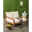 Safavieh Pomona Solid Wood Lounger in Natural