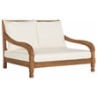 Safavieh Pomona Solid Wood Lounger in Natural