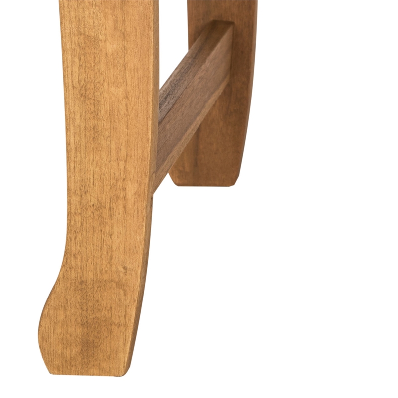 Safavieh Azusa Outdoor Wood Bench in Natural / Beige