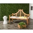 Safavieh Azusa Outdoor Wood Bench in Natural / Beige