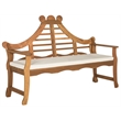 Safavieh Azusa Outdoor Wood Bench in Natural / Beige