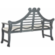 Safavieh Azusa Solid Wood Traditional Bench in Ash Gray and Beige