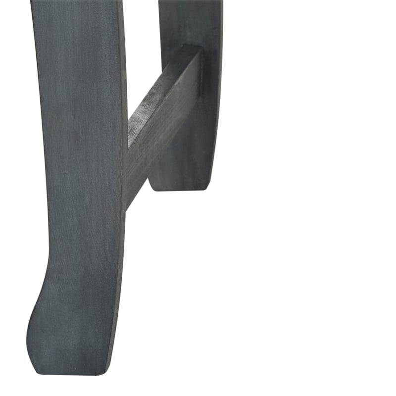 safavieh azusa solid wood traditional bench in ash gray and beige