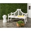 Safavieh Azusa Outdoor Wood Bench in Antique White