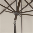 Safavieh Elegant Valence Patio Umbrella in Beige and White