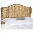 Safavieh Nadine Banana Leaf Fibers Winged King Headboard in Natural