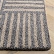 Safavieh Abstract 6' x 9' Hand Tufted Wool Rug in Ivory and Dark Gray