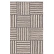 Safavieh Abstract 6' x 9' Hand Tufted Wool Rug in Ivory and Dark Gray