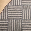 Safavieh Abstract 6' x 9' Hand Tufted Wool Rug in Ivory and Dark Gray