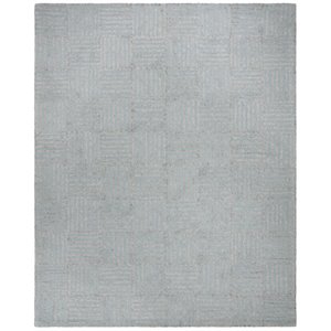 Safavieh Abstract 4' x 6' Hand Tufted Wool Rug in Blue and Gray