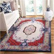 Safavieh Bellagio 8' x 10' Hand Tufted Wool Rug in Ivory and Pink
