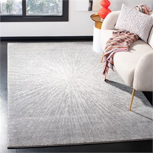 Safavieh Evoke 4' x 6' Rug in Dark Gray and Ivory