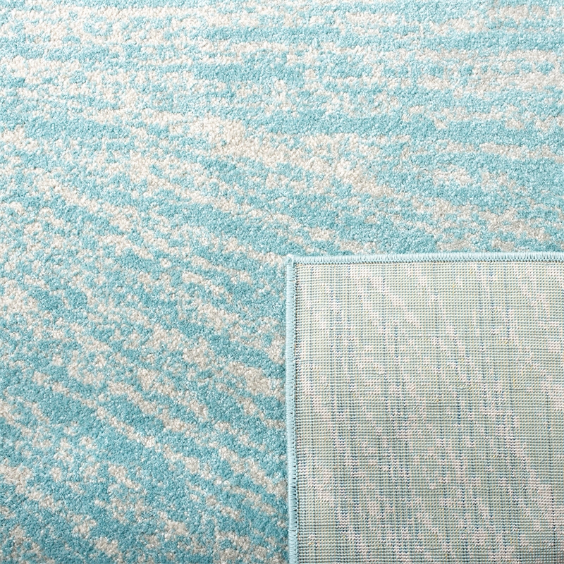 Safavieh Evoke 4' x 6' Rug in Aqua and Ivory