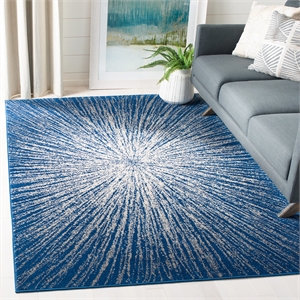 Safavieh Evoke 4' x 6' Rug in Navy and Ivory
