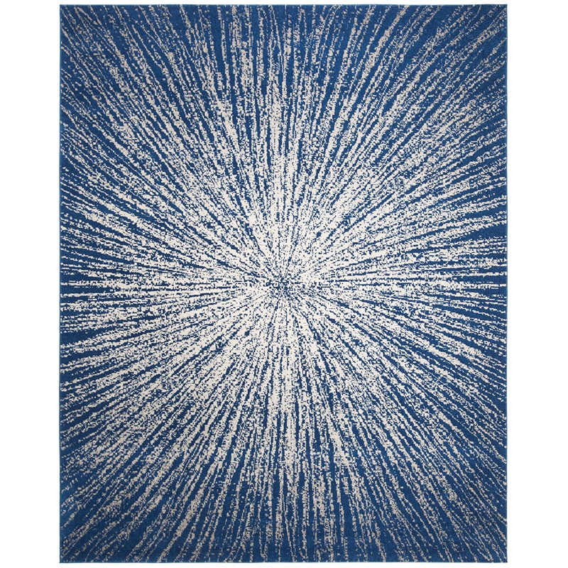 Safavieh Evoke 4' x 6' Rug in Navy and Ivory