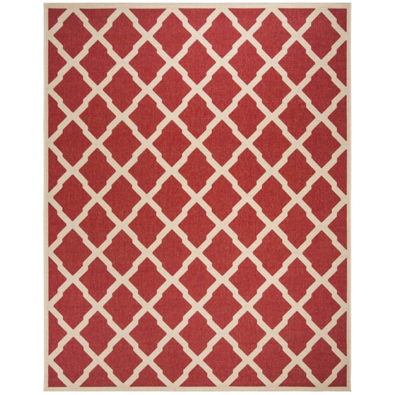 Safavieh Linden 100 9' x 12' Rug in Red and Creme