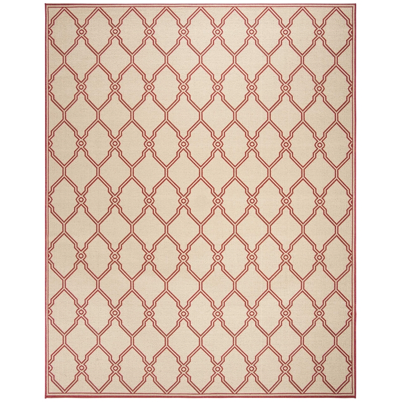 Safavieh Linden 100 8' x 10' Rug in Red and Creme