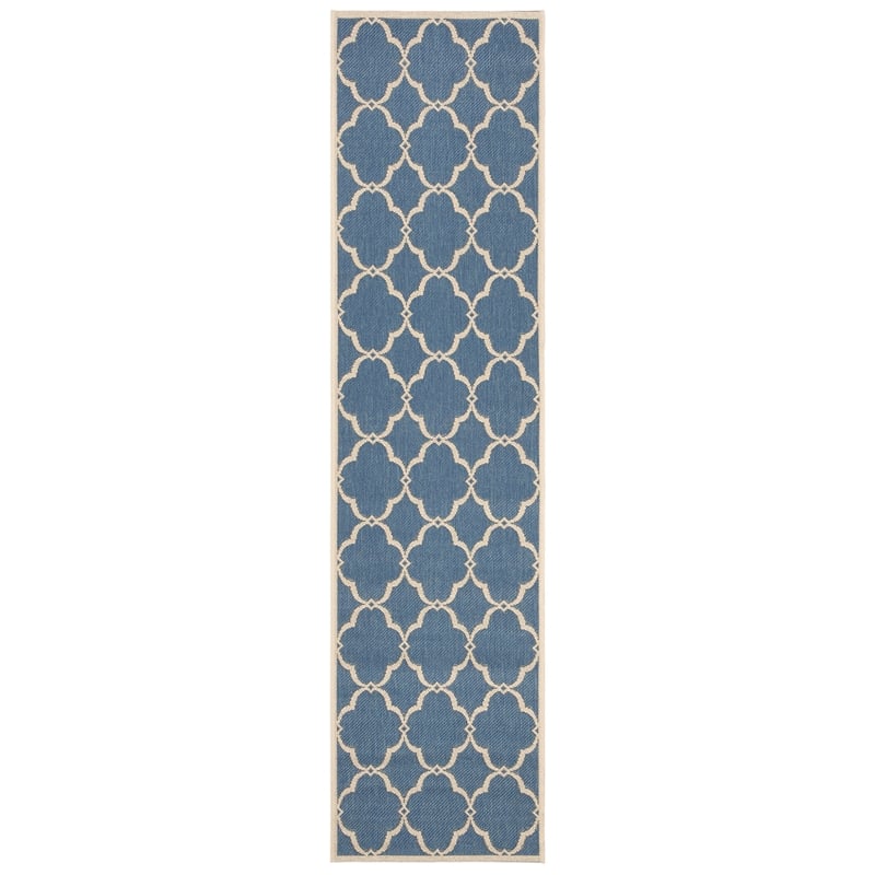 Safavieh Linden 100 2' x 8' Runner Rug in Beige and Cream