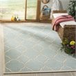 Safavieh Linden 100 4' x 6' Rug in Aqua and Cream