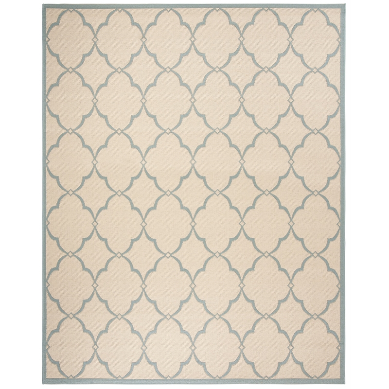 Safavieh Linden 100 9' x 12' Rug in Cream and Aqua