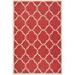 Safavieh Linden 100 4' x 6' Rug in Red and Creme