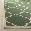 Safavieh Linden 100 2' x 8' Runner Rug in Green and Creme