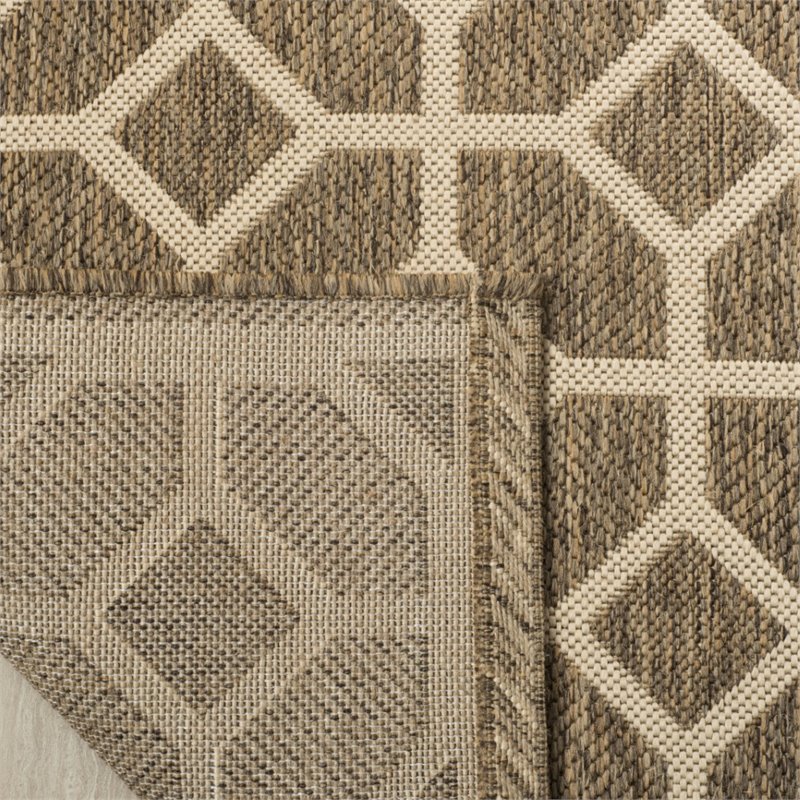 Safavieh Linden 100 2' x 8' Runner Rug in Beige and Cream