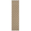 Safavieh Linden 100 2' x 8' Runner Rug in Beige and Cream