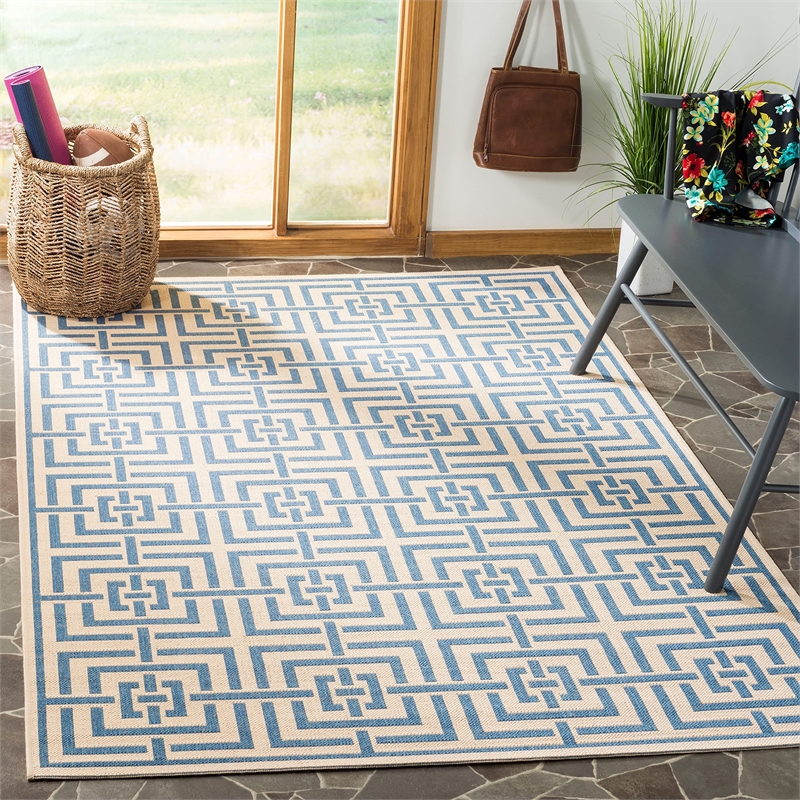 Safavieh Linden 100 9' x 12' Rug in Cream and Beige