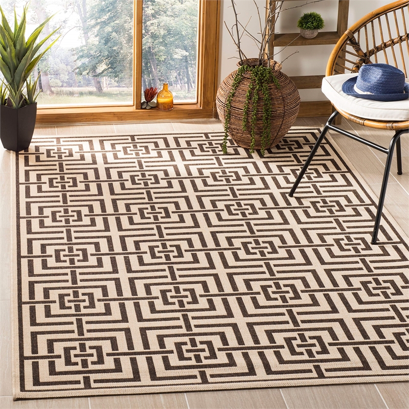 Safavieh Linden 100 9' x 12' Rug in Cream and Beige